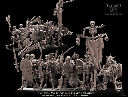 Skeleton Warriors (Multi-Part Regiment) by Avatars of War