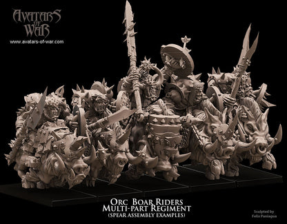 Orc Boar Riders (Multi-Part Regiment) by Avatars of War