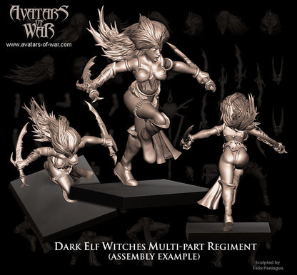 Dark Elf Witches (Multi-Part Regiment) by Avatars of War