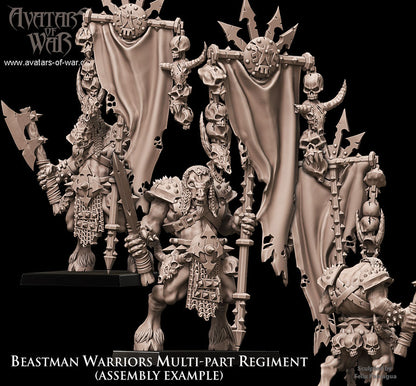 Beastmen Warriors (Multi-Part Regiment) by Avatars of War