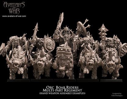 Orc Boar Riders (Multi-Part Regiment) by Avatars of War