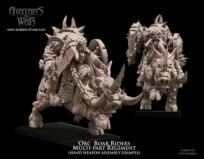 Orc Boar Riders (Multi-Part Regiment) by Avatars of War