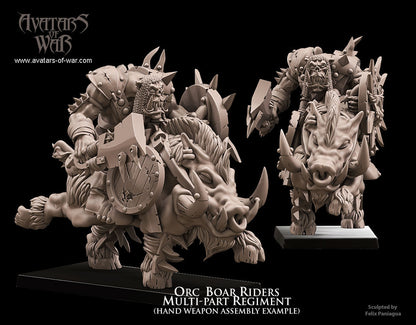 Orc Boar Riders (Multi-Part Regiment) by Avatars of War