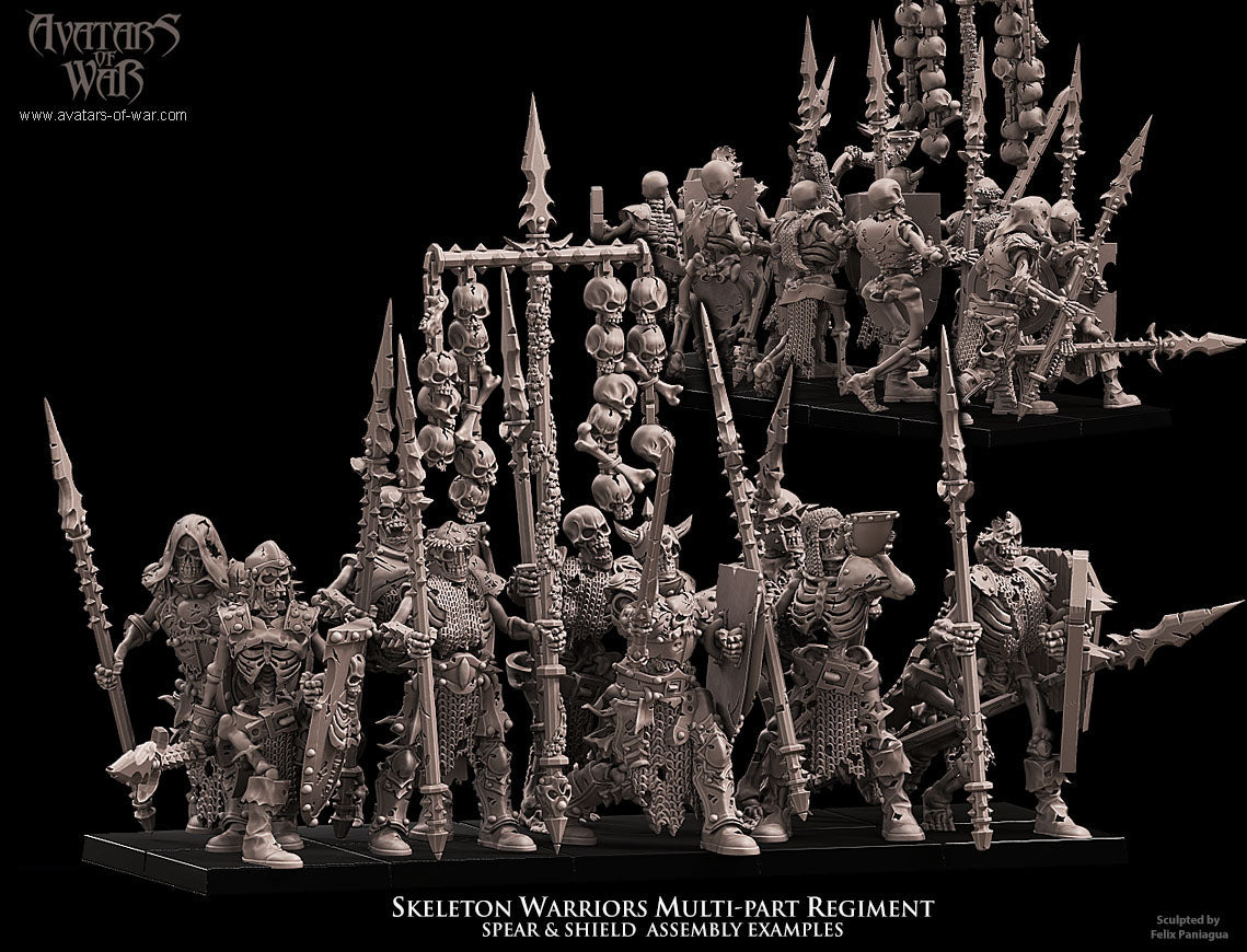 Skeleton Warriors (Multi-Part Regiment) by Avatars of War