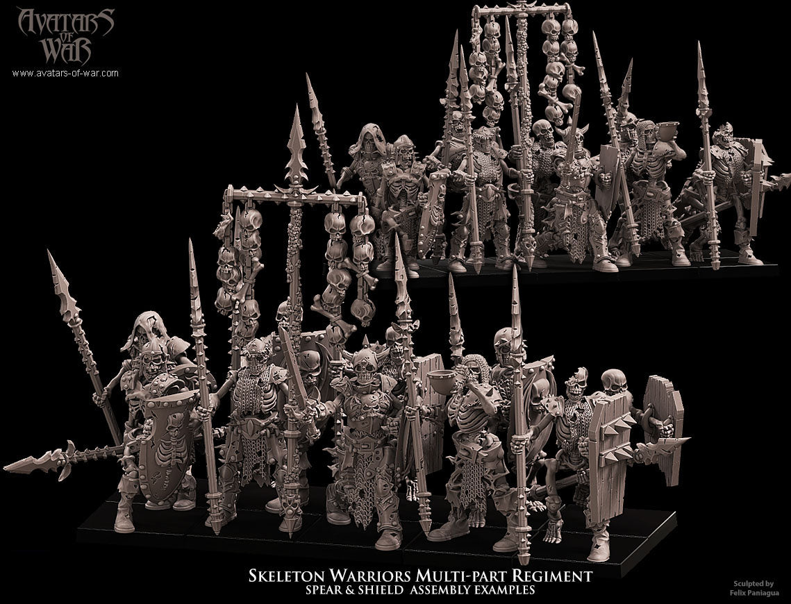 Skeleton Warriors (Multi-Part Regiment) by Avatars of War