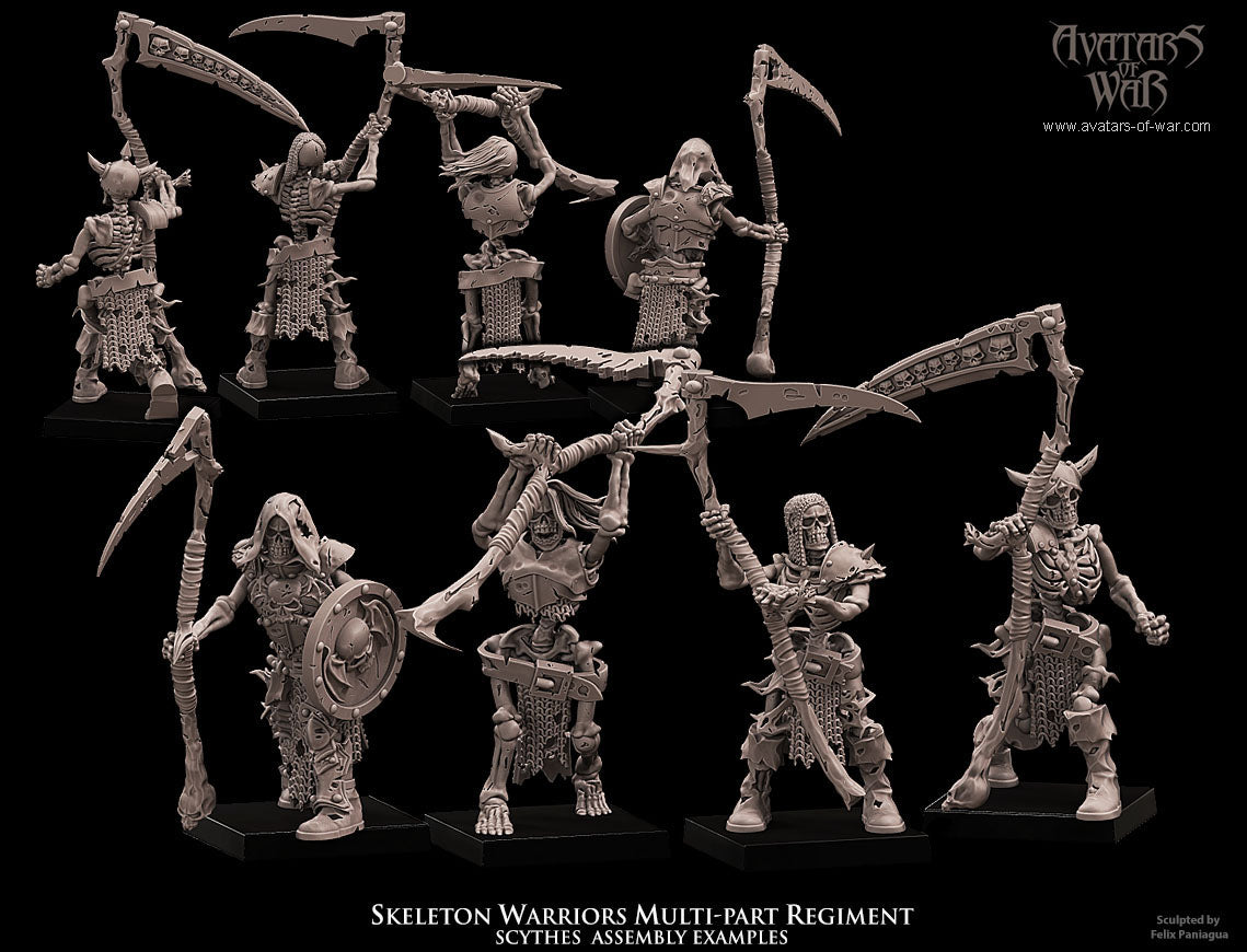 Skeleton Warriors (Multi-Part Regiment) by Avatars of War