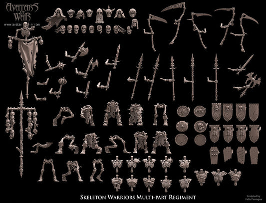 Skeleton Warriors (Multi-Part Regiment) by Avatars of War