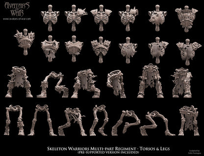 Skeleton Warriors (Multi-Part Regiment) by Avatars of War