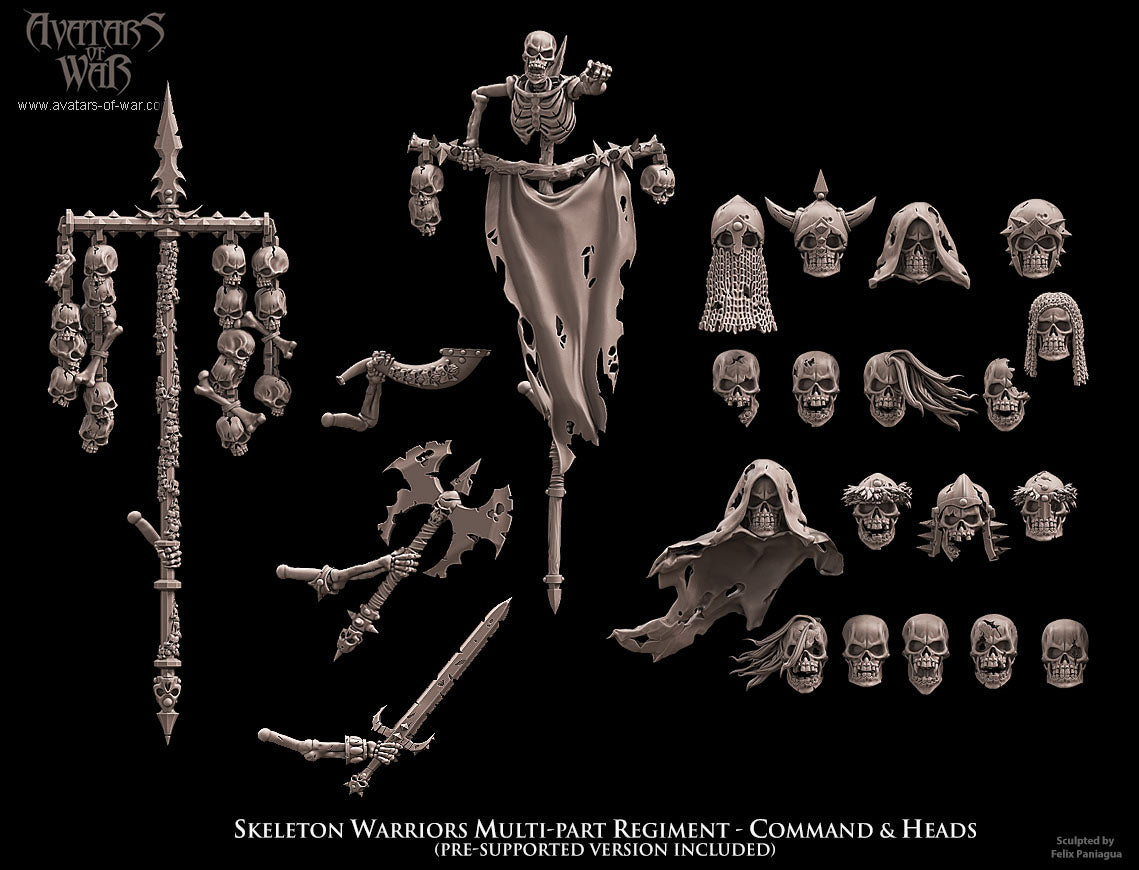 Skeleton Warriors (Multi-Part Regiment) by Avatars of War