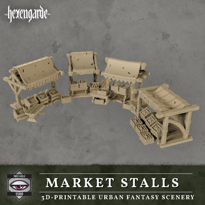 Market Stalls - Tired World Studio