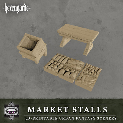 Market Stalls - Tired World Studio