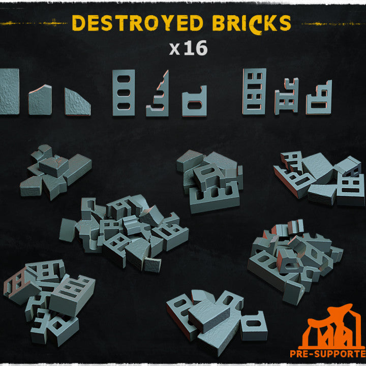 Destroyed bricks