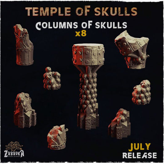 Temple of Skulls Collums of Skulls