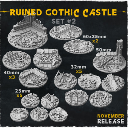 Ruined Gothic Castle Bases By Zabavka