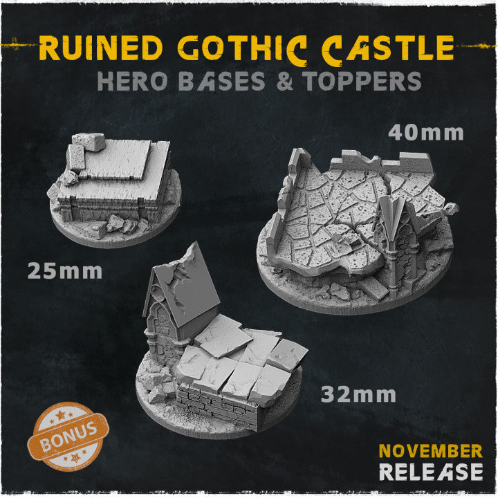 Ruined Gothic Castle Bases By Zabavka