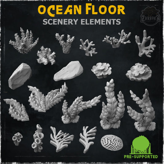 Ocean Floor Scenery Elements