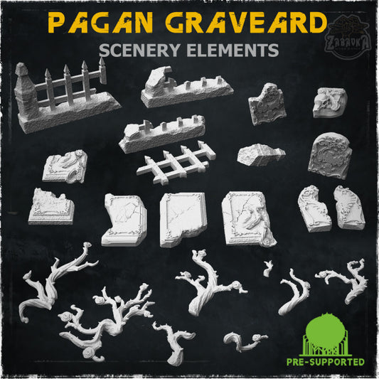 Pagan Graveyard Scenery Elements