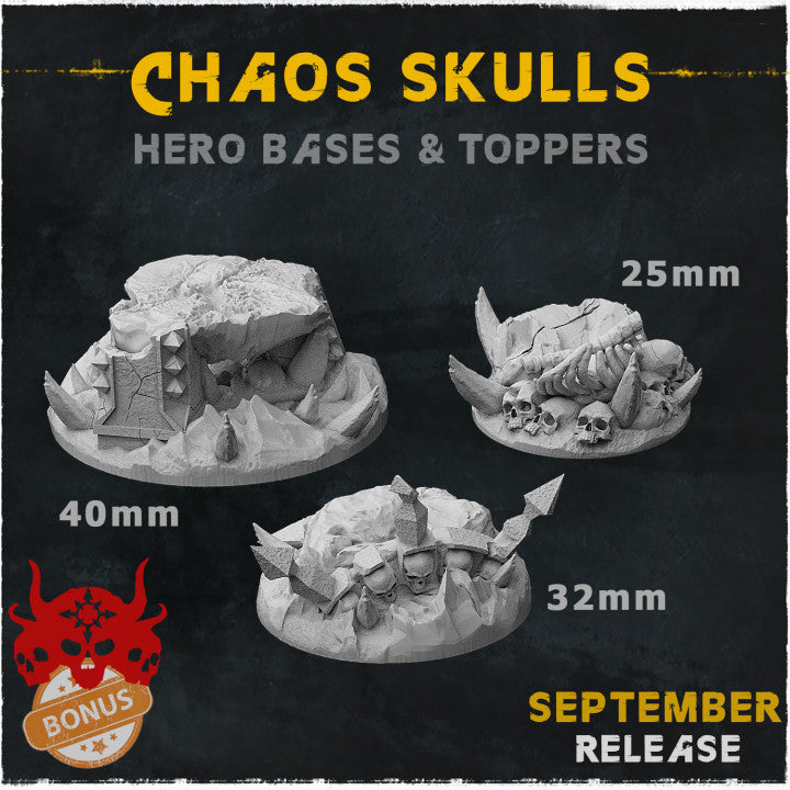 Chaos Skulls Bases By Zabavka