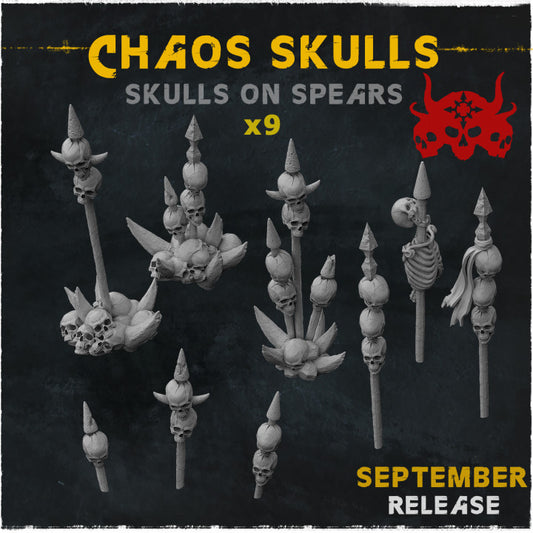 Chaos Skulls on Spears