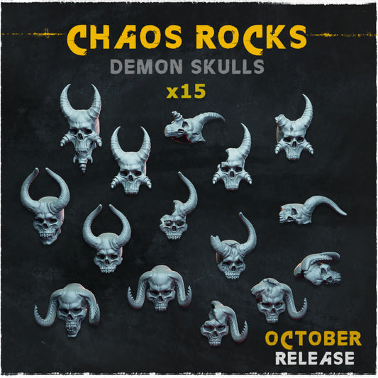 Chaos Rocks Demon Skulls