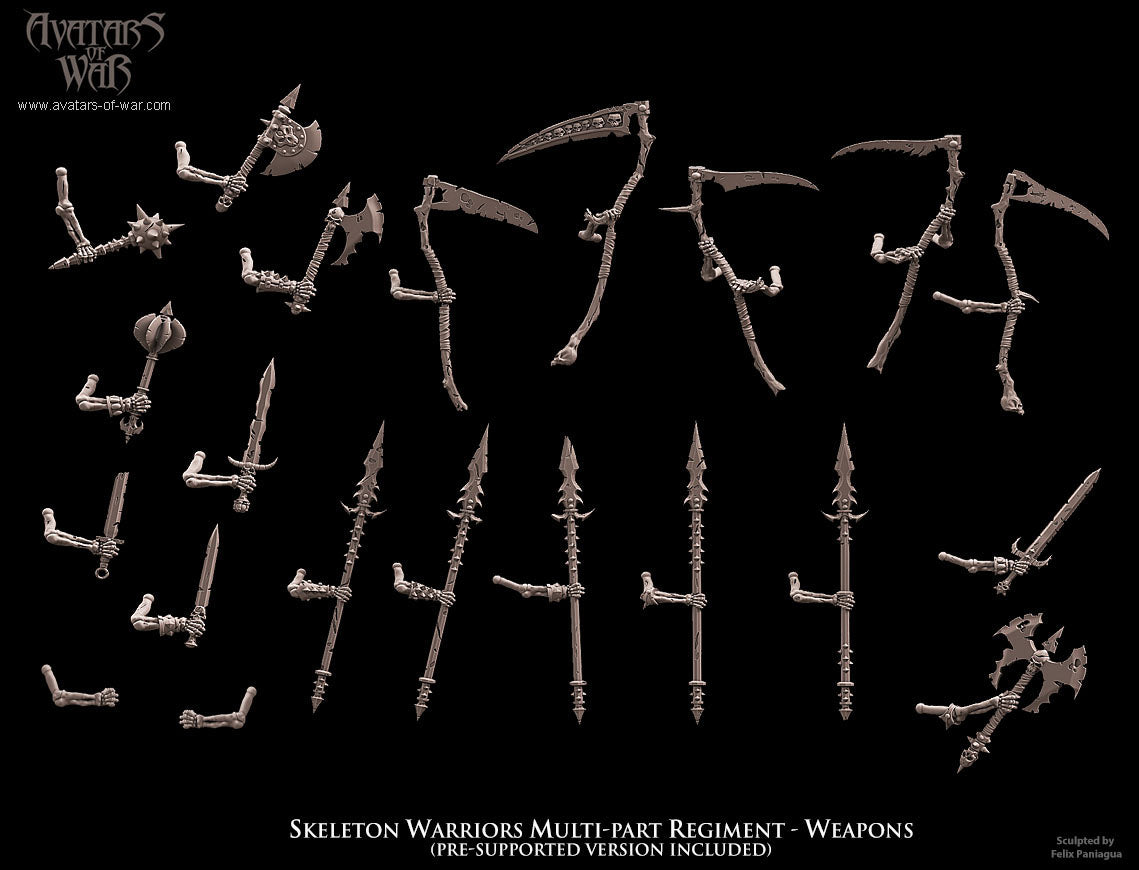 Skeleton Warriors (Multi-Part Regiment) by Avatars of War