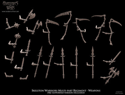 Skeleton Warriors (Multi-Part Regiment) by Avatars of War