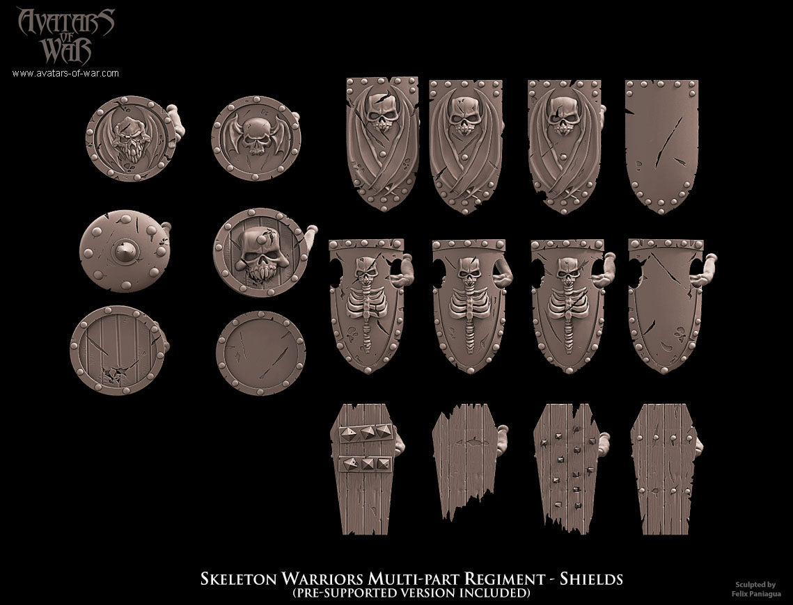 Skeleton Warriors (Multi-Part Regiment) by Avatars of War