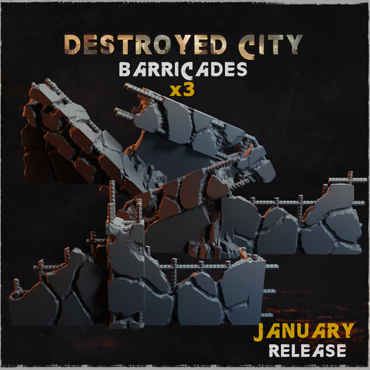 Destroyed City Barricades