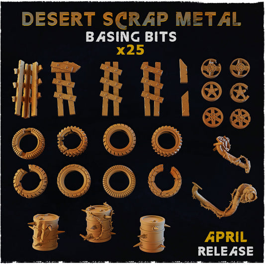 Desert Scrap Metal Basing Bits