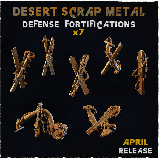 Desert Scrap Metal Defense Fortifications