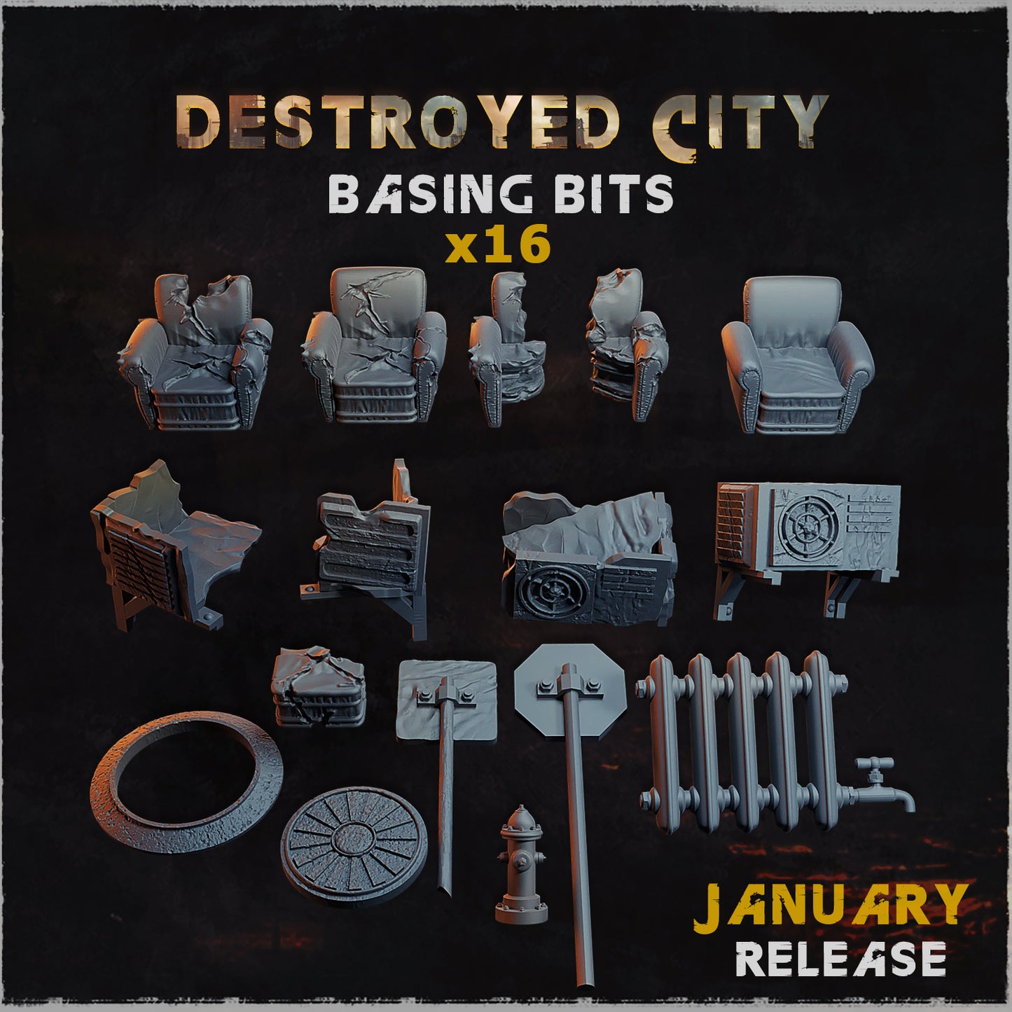 Destroyed City Basing Bits