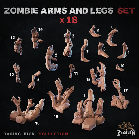 Zombie arms and legs