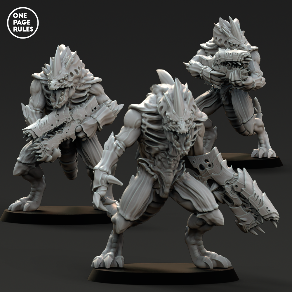 Hive Warriors (Ravager Gun) - Alien Hives (3 Models)