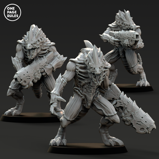 Hive Warriors (Spitter Gun) - Alien Hives (3 Models)