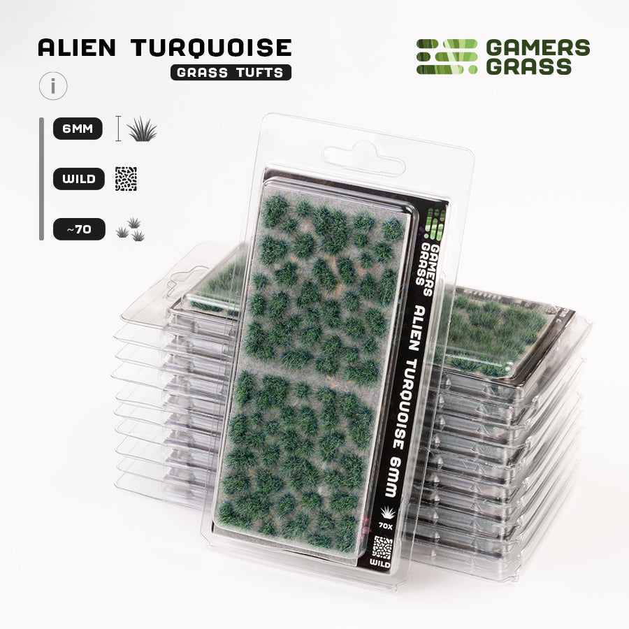 Alien Turquoise 6mm - Wild Tufts By Gamers Grass
