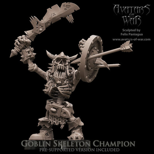 Skeleton Goblin Champion by Avatars of War