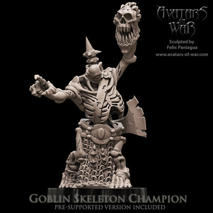 Skeleton Goblin Champion by Avatars of War