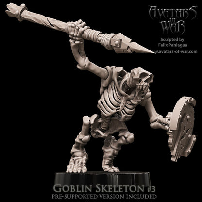 Goblin Skeletons (Battle-Ready Regiment) by Avatars of War