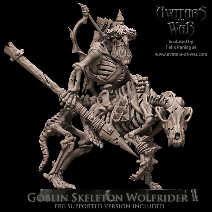 Goblin Skeleton Wolfrider by Avatars of War