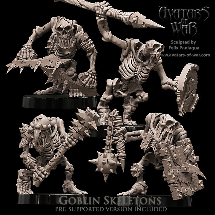 Goblin Skeletons (Battle-Ready Regiment) by Avatars of War