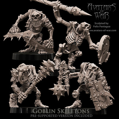 Goblin Skeletons (Battle-Ready Regiment) by Avatars of War