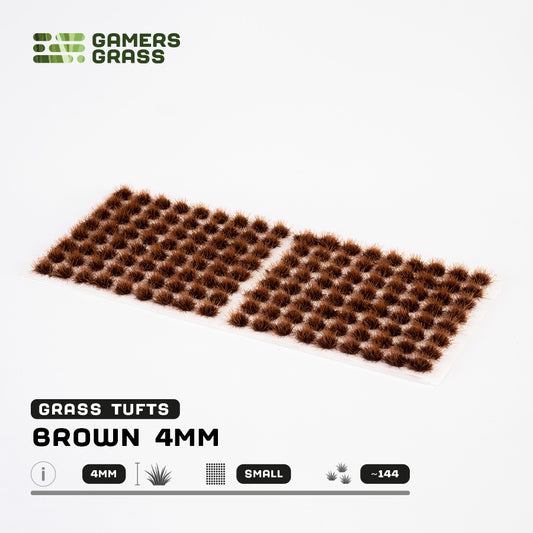 Brown 4mm - Small Tufts By Gamers Grass