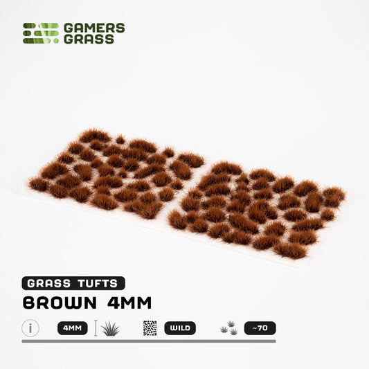 Brown 4mm - Wild Tufts By Gamers Grass