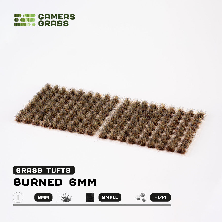 Burned Tufts 6mm - Small Tufts By Gamers Grass