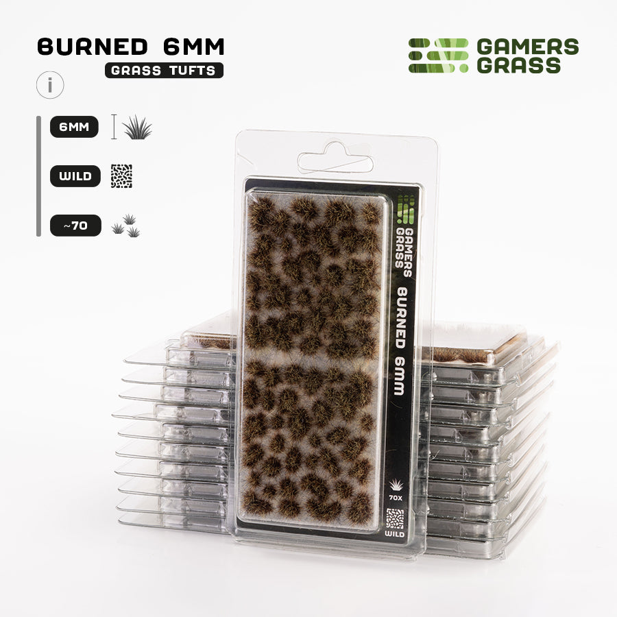 Burned Tufts 6mm - Wild Tufts By Gamers Grass