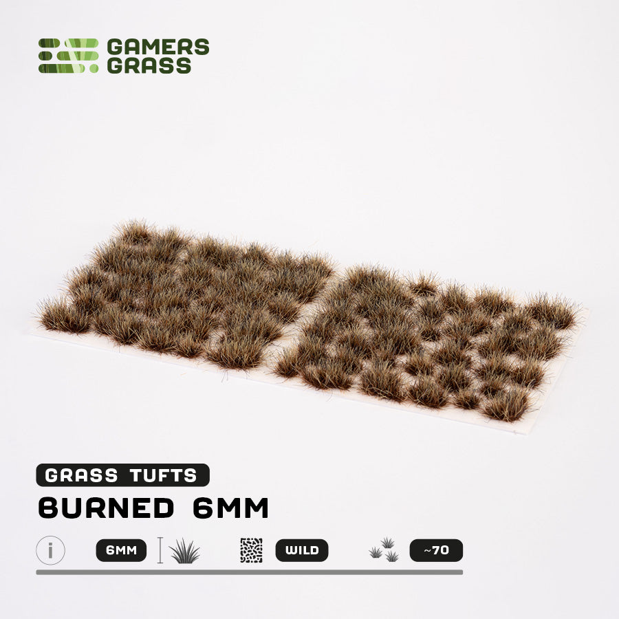 Burned Tufts 6mm - Wild Tufts By Gamers Grass