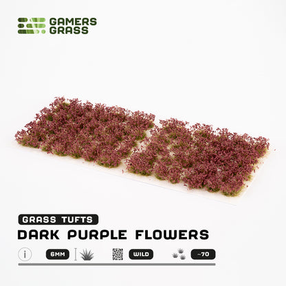 Dark Purple Flowers 6mm - Wild Tufts By Gamers Grass