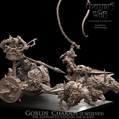 Goblin Chariot (3 Wolves)