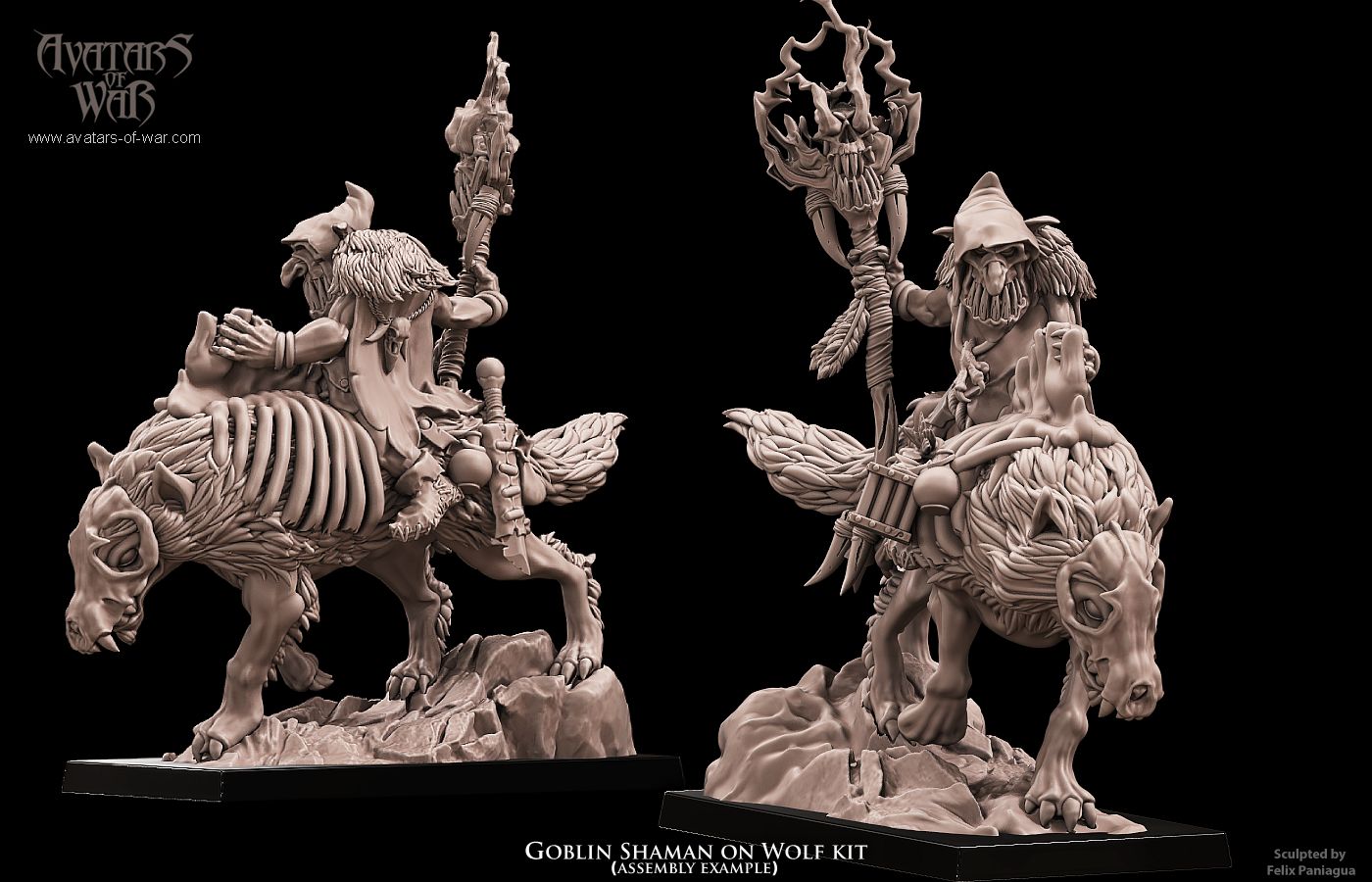 Goblin Shaman on Wolf by Avatars of War