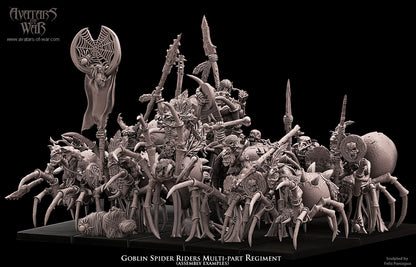 Goblin Spider Riders (Multi-Part Regiment) By Avatars of War